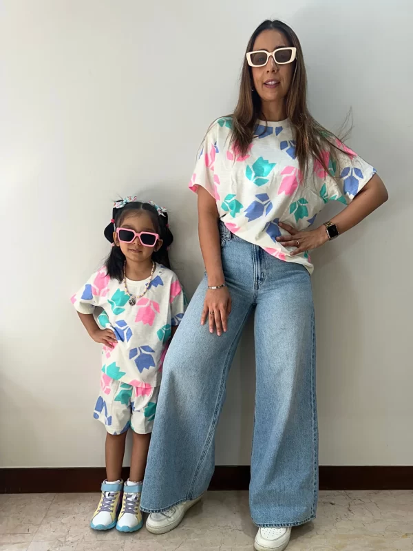 Fluoro Blossom T-shirt for Mumma