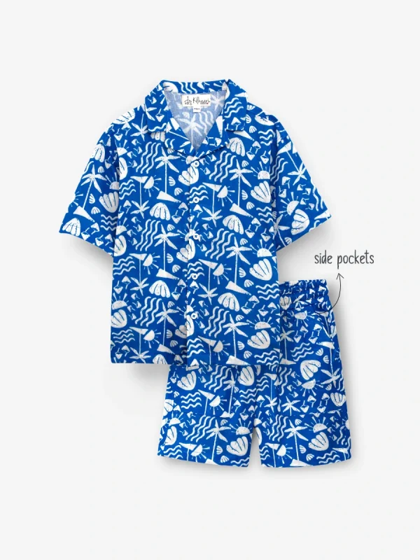 Pure Linen: Palm Paradise Premium Cord Set