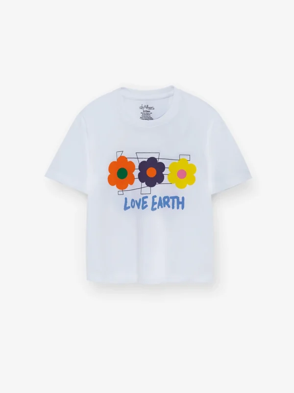 Retro Bloom Earth T-shirt