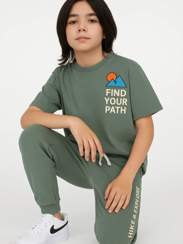 Outside Club Olive Outdoor Joggers Set