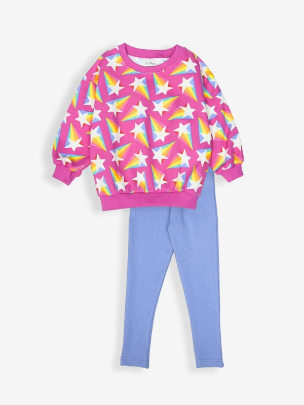 Winter Fleece: Tiny Twinkles Sweatshirt and Leggings Set