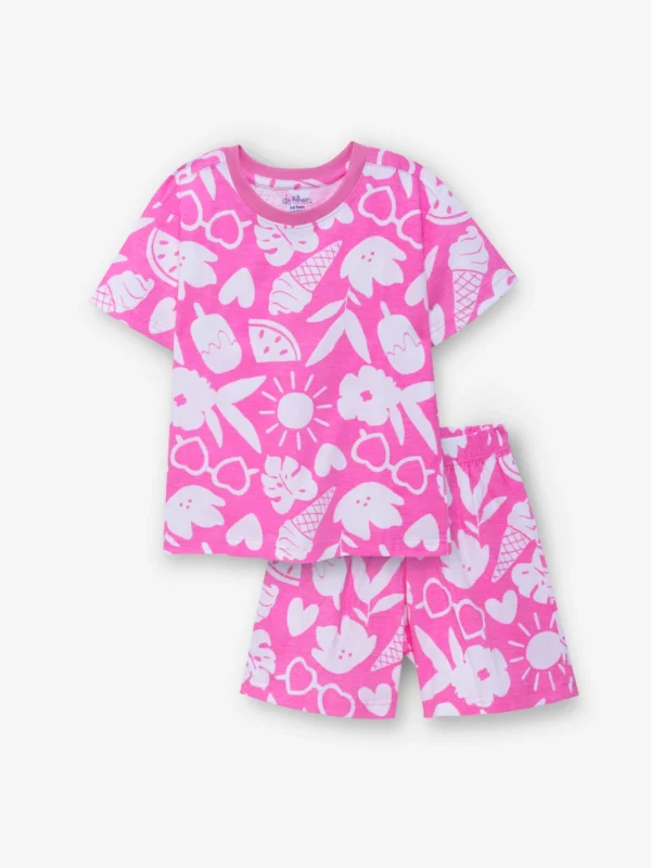 Pink Beach Vibes Oversized Cord Set