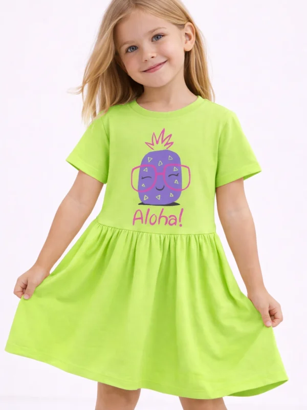 Aloha Sunshine Cotton Frock